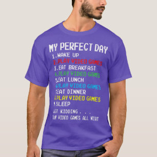 Perfect Day Gamer Gift for Teen Boys - Video Games T-Shirt