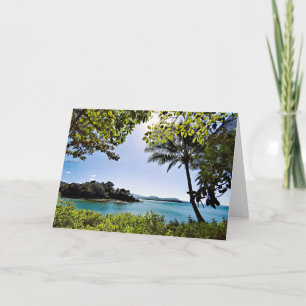 Perfect Day in Paradise Folded Greeting Card