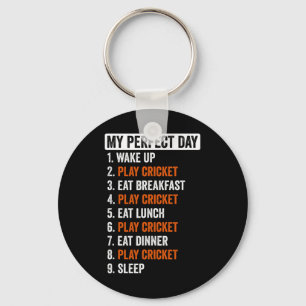 Perfect Day Shirt Cricket Gifts For Men Women Key Ring
