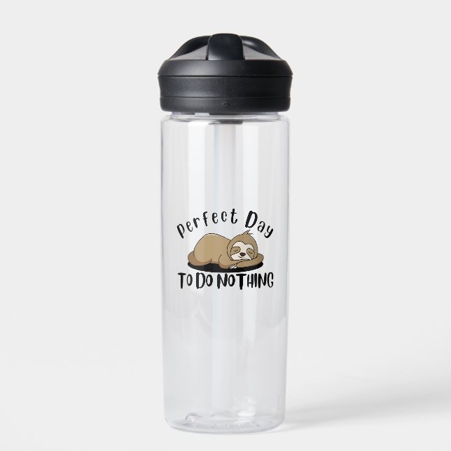 Perfect Day To Do Nothing Water Bottle (Front)