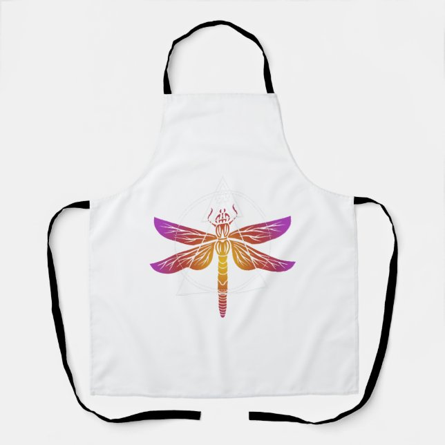 Perfect Dragonfly cool colours Apron (Front)