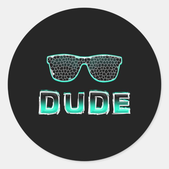 Perfect Dude Perfect Dude Merchandise Dude Classic Round Sticker (Front)