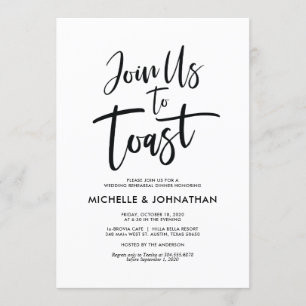 Perfect Elegant Wedding Rehearsal Dinner Invites
