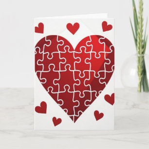 Perfect Fit Heart Puzzle Card