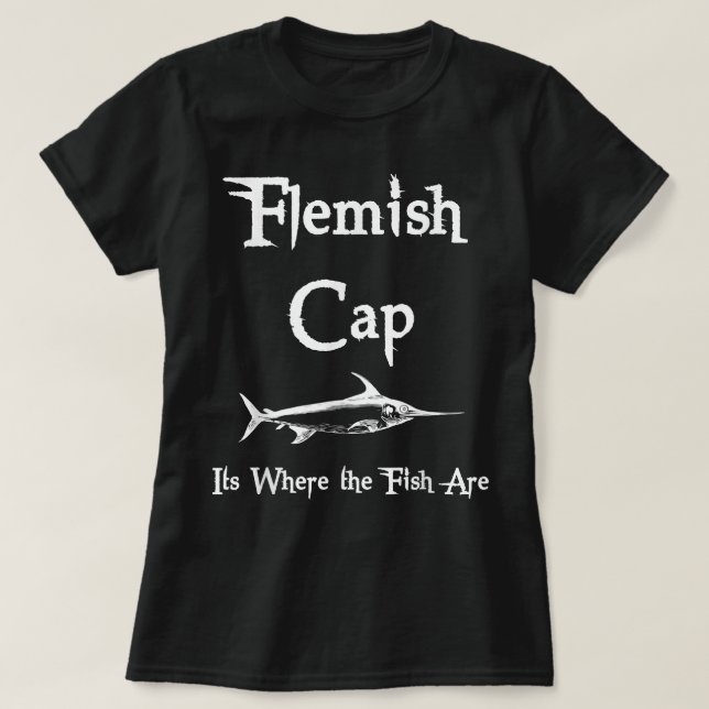 Perfect Flemish Cap Storm Fishing  T-Shirt (Design Front)