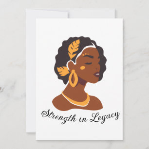 Perfect for Black History Month 2026 celebration Invitation