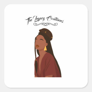 Perfect for Black History Month 2026 celebration Square Sticker