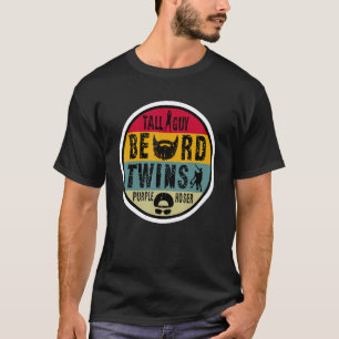 Perfect For Kids Dude Tall Guy Beard Twins Purple  T-Shirt