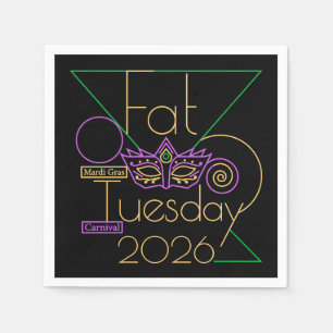 Perfect for Mardi Gras 2026 Napkin