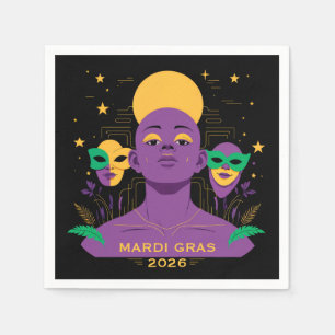Perfect for Mardi Gras 2026 Napkin