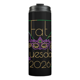 Perfect for Mardi Gras 2026 Thermal Tumbler