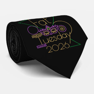Perfect for Mardi Gras 2026 Tie