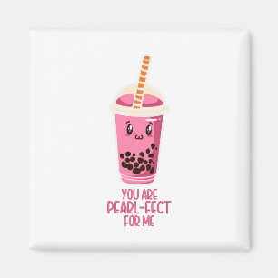 Perfect for me boba pearl tea drink kawaii cute magnet