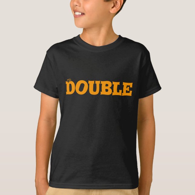 Perfect for Twins!  "Double Trouble" T-Shirt (Front)