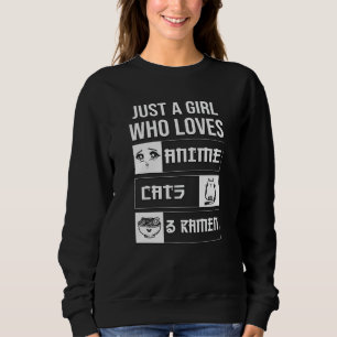 Perfect Gift Anime, Cats & Ramen Sweatshirt