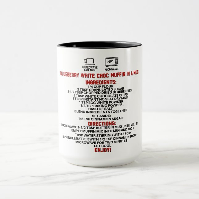 Perfect Gift/Blueberry White Choco Muffin In A Mug (Center)