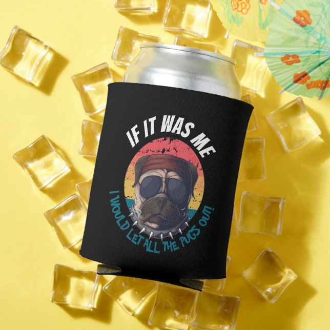 Perfect Gift for Pug Lovers Can Cooler (In Situ Summer)