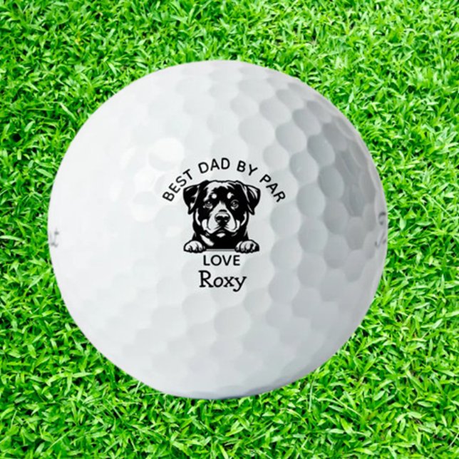  Perfect Gift for Your Rottweiler-Loving  Golf Balls (Delight your favorite Rottweiler lover with unique golf balls featuring adorable designs.    )