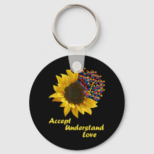 Perfect Gift Idea for Men / Women .Shirt for autis Key Ring