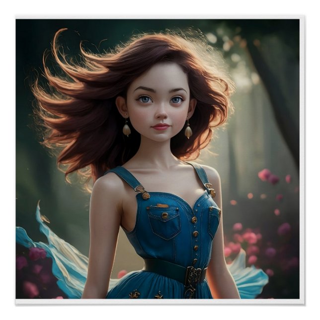 Perfect Glossy Poster Beautiful Princess  (Front)