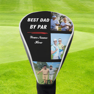 Perfect Golf Gift for Dad Par 3 Photo & Name Head Cover