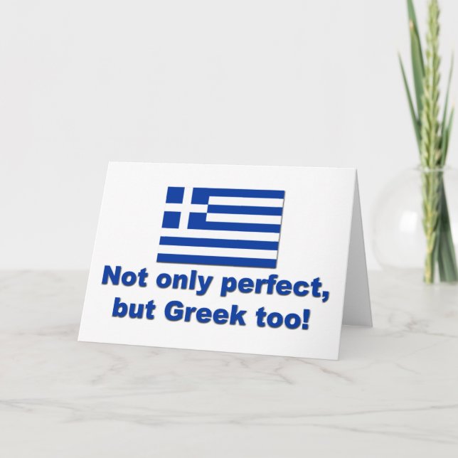 Perfect Greek Card (Front)