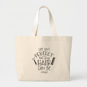 Perfect Hair Large Tote Bag