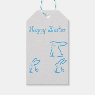 Perfect Happy Easter, Blue Bunny Gift Tags