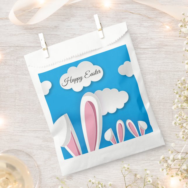 Perfect Happy Easter, Bunny Ears  Favour Bag (Clipped)