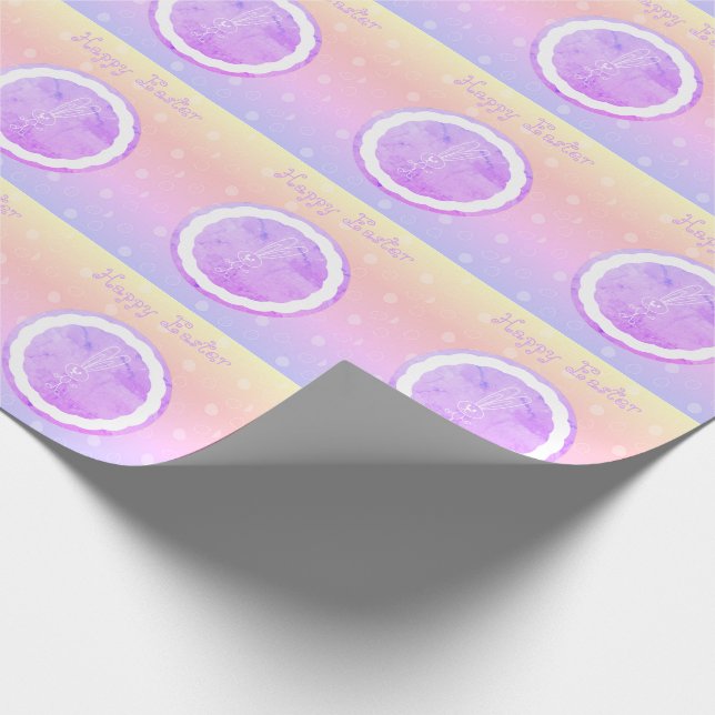 Perfect Happy Easter, Bunny  Wrapping Paper (Corner)