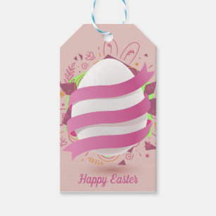 Perfect Happy Easter, Pink Eggs Gift Tags