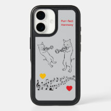 Perfect Harmony Musical Cats – Gray OtterBox Case