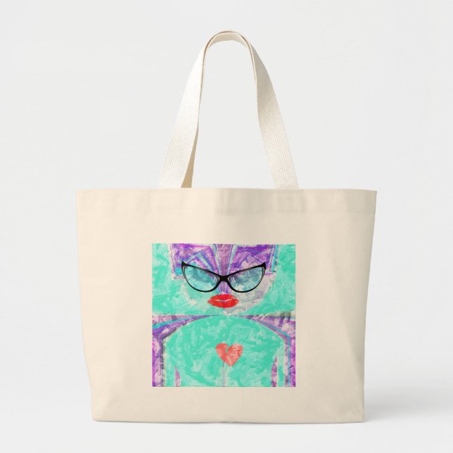 Perfect heart large tote bag (Front)