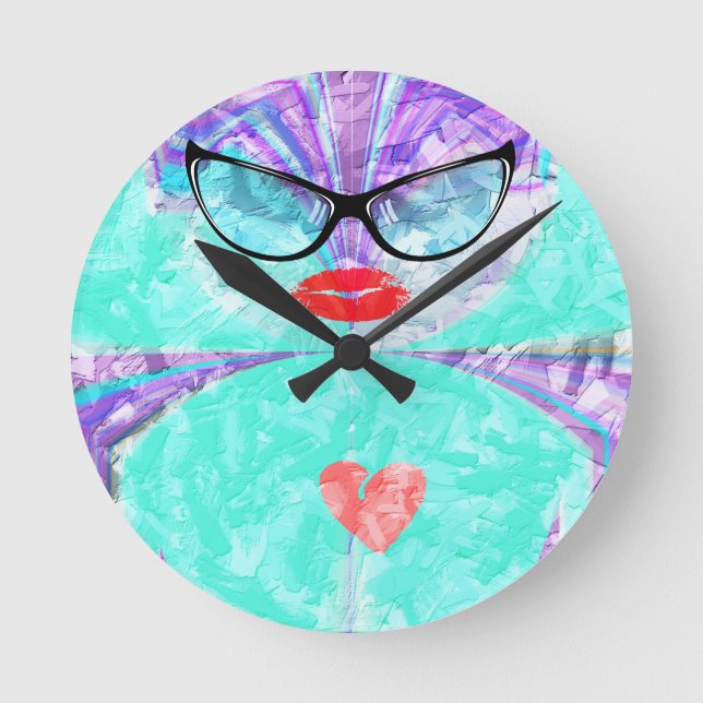 Perfect heart round clock (Front)