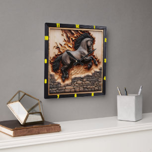 Perfect, here's your title and keywords, sticking  square wall clock