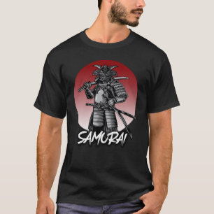 Perfect Honored Samurai Retro - Black and White T-Shirt
