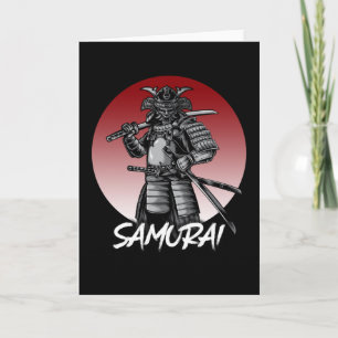 Perfect Honoured Samurai Retro - Black and White Card