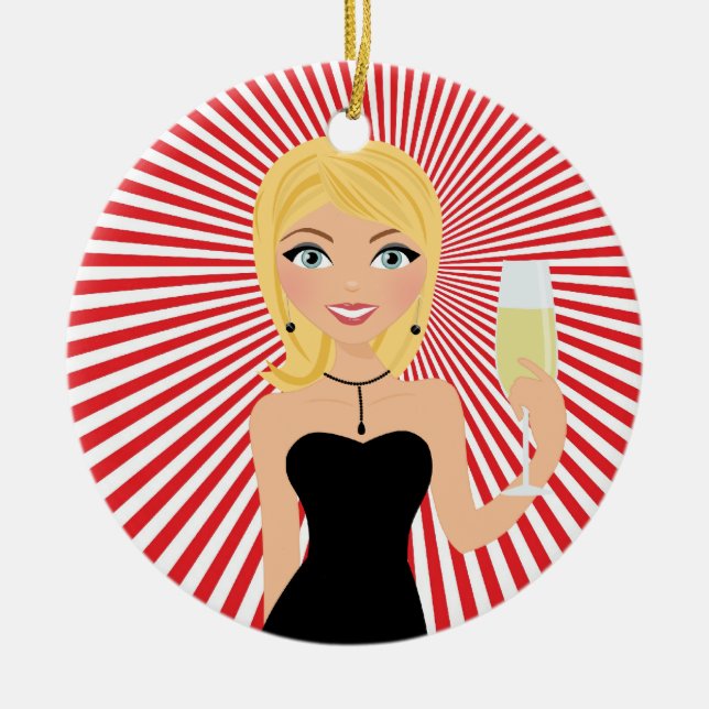 Perfect Hostess - SRF Ceramic Ornament (Front)