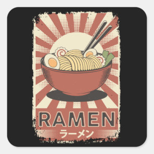 Perfect Japanese Ramen Food   Ramen Lover Square Sticker