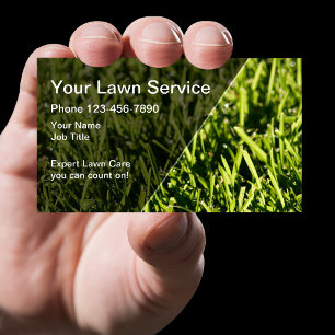 Perfect Lawn Mowing Service Business Card