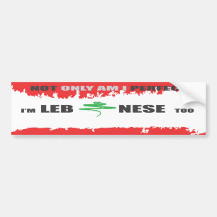 PERFECT LEBANESE bumper sticker