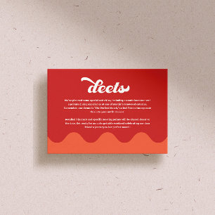 Perfect Match Bachelorette Party Enclosure Card