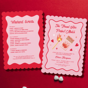 Perfect Match Bachelorette Party Invitation