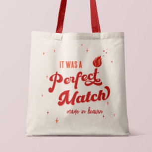 Perfect Match Bachelorette Party Tote Bag
