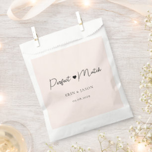 Perfect Match! Blush, Elegant, Simpel  Favour Bag