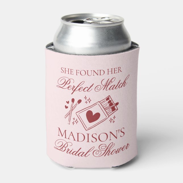 Perfect Match Bridal Shower Bachelorette Favour Can Cooler (Can Front)