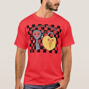 Perfect Match Heart Lovers Key and Lock T-Shirt