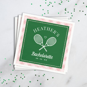 Perfect Match Last Swing Tennis Bachelorette Napkin