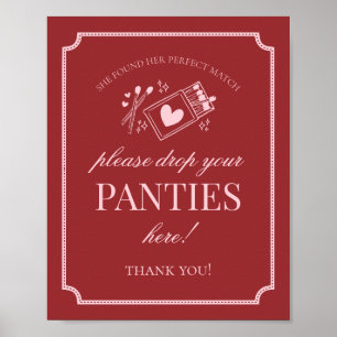 Perfect Match Lingerie Shower Panties Please Sign