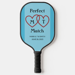 Perfect Match Monogram Blue Pickleball Paddle